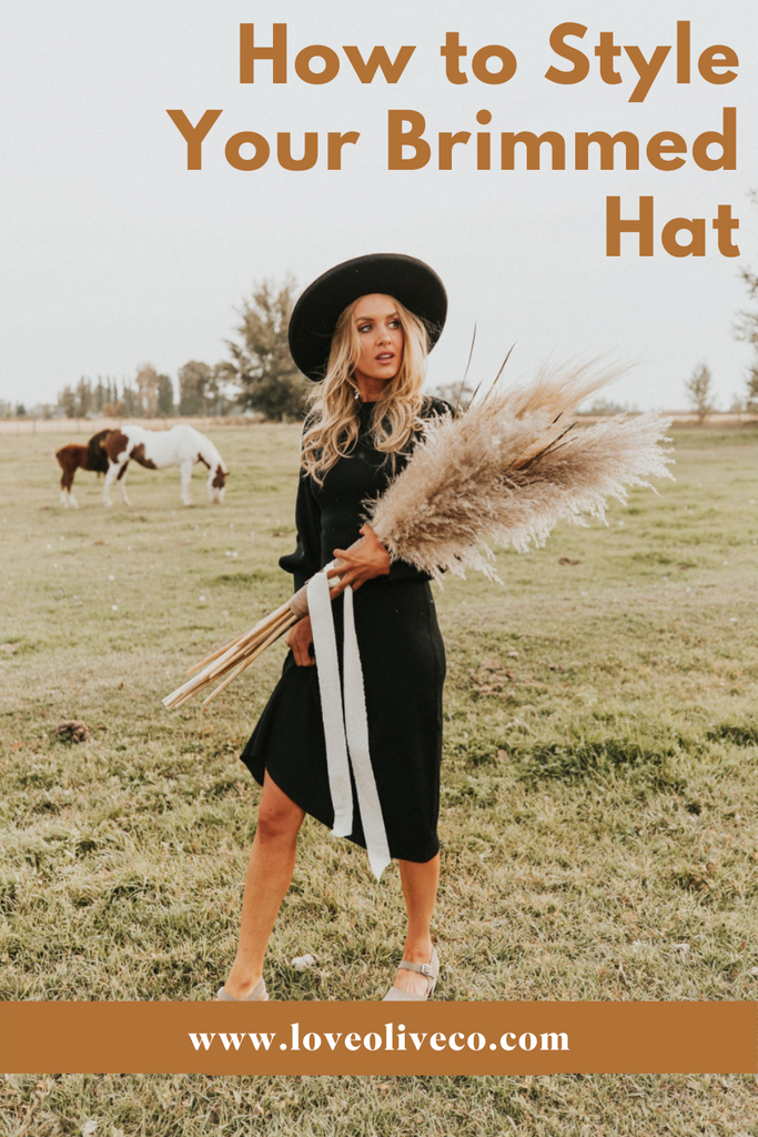 How to Style Your Brimmed Hat www.lovaoliveco.com/blogs