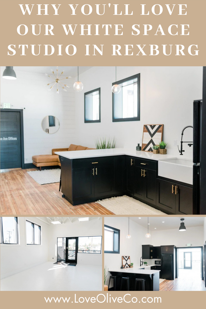 Why You'll Love Our White Studio Space in Rexburg www.lovaoliveco.com