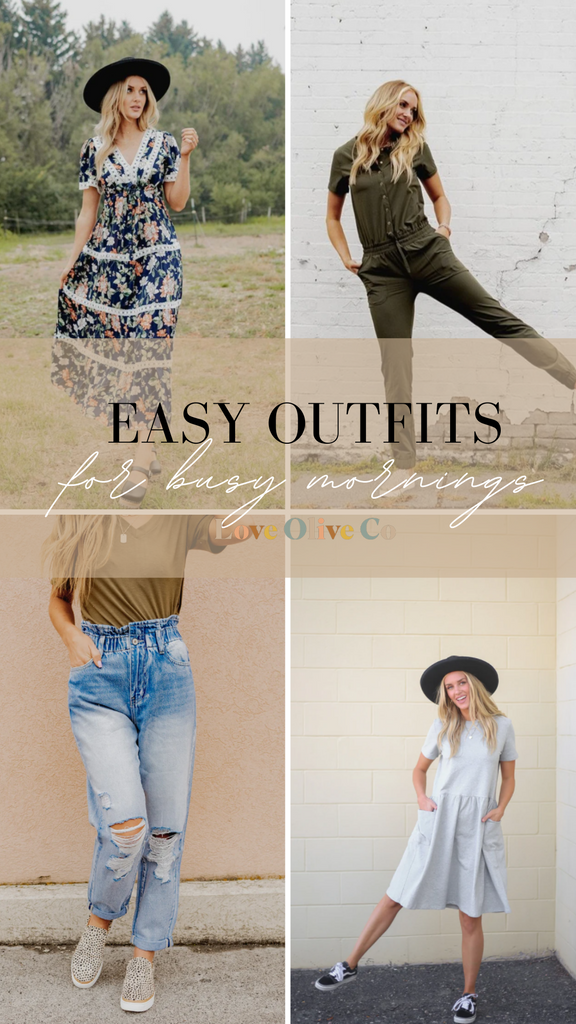 easy outfits for busy mornings. www.lovaoliveco.com
