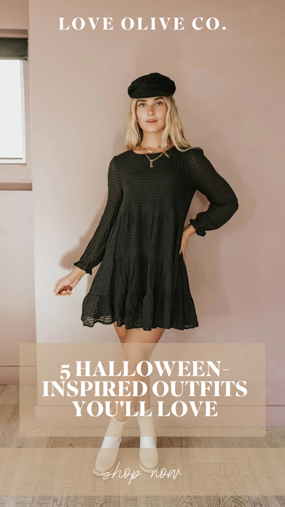 5 halloween-inspired outfits you'll love. www.lovaoliveco.com