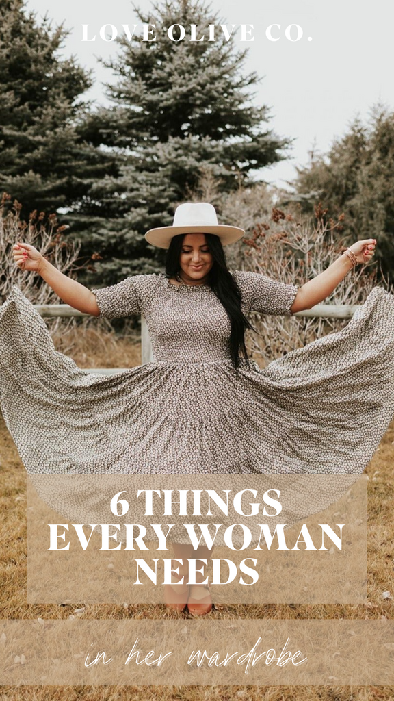 6 things every woman needs in her wardrobe. www.lovaoliveco.com
