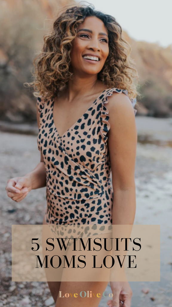 5 swimsuits moms love. www.lovaoliveco.com