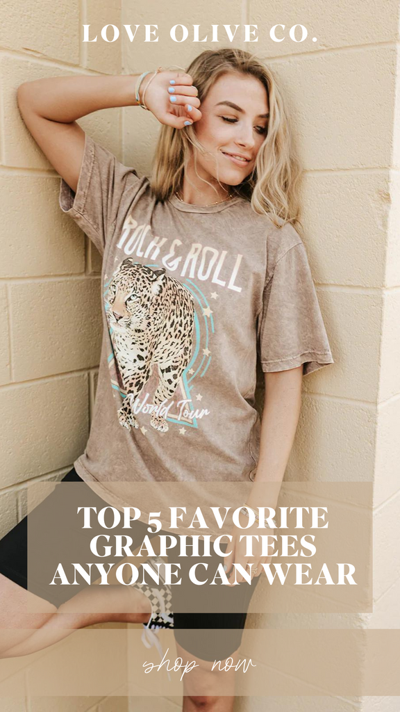 top 5 graphic tees anyone can wear. www.lovaoliveco.com