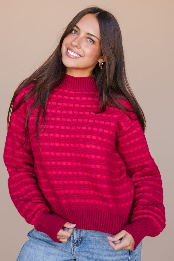 Taylor Sweater-Red