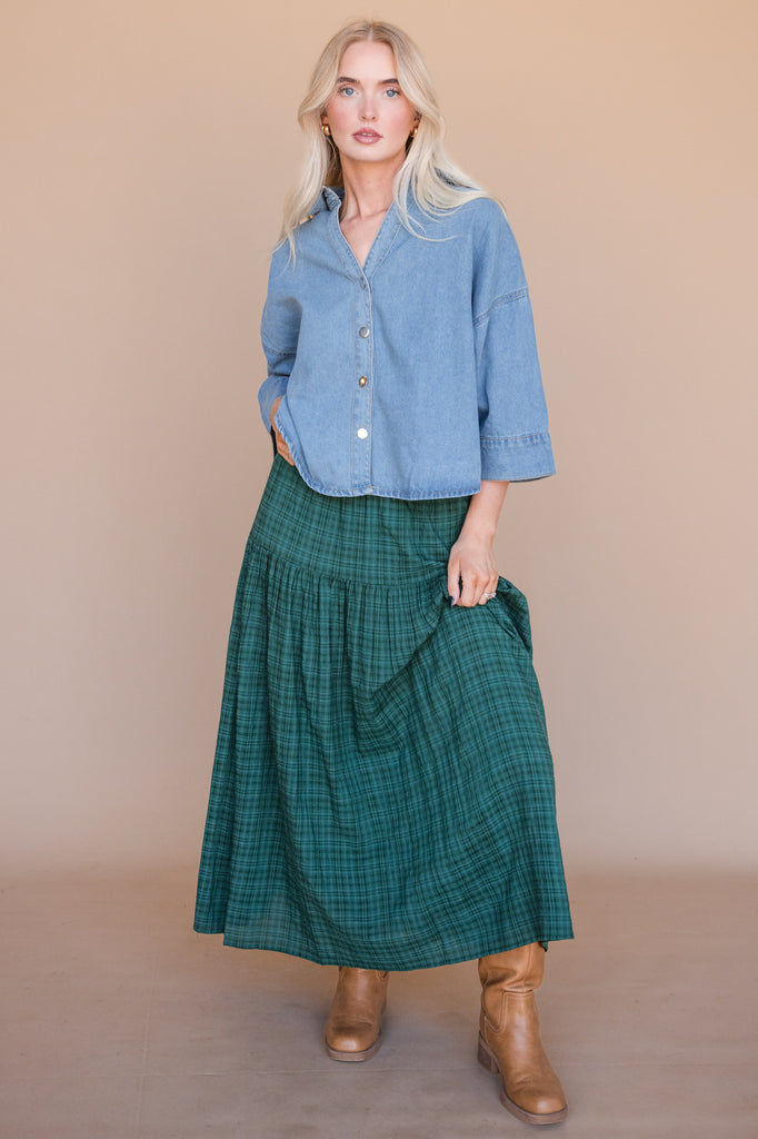 Rhiannon Top-Denim