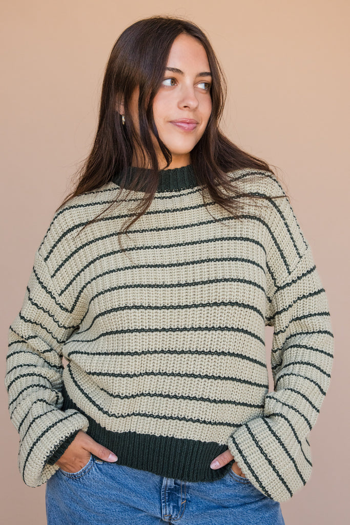 Finley Sweater-Forest/Sage