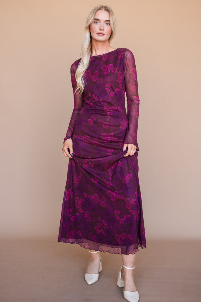 Alexis Dress-Berry Floral
