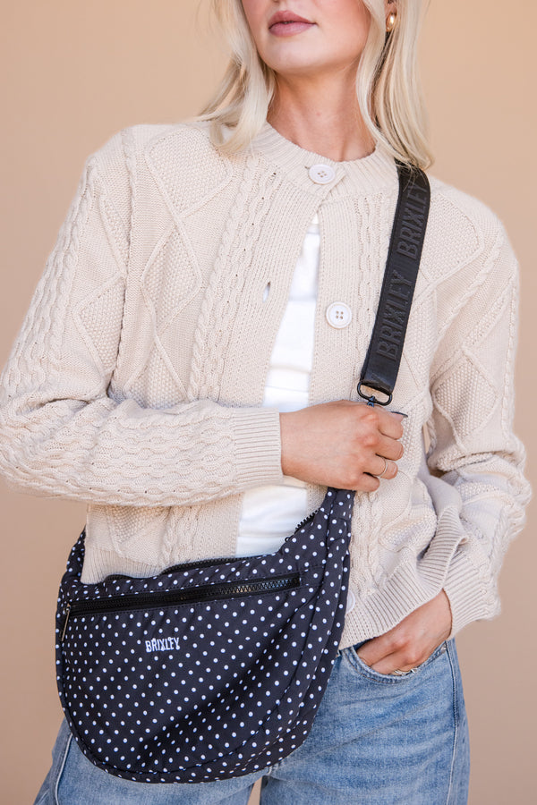 Brixley Crescent Bag-Pepper Dot