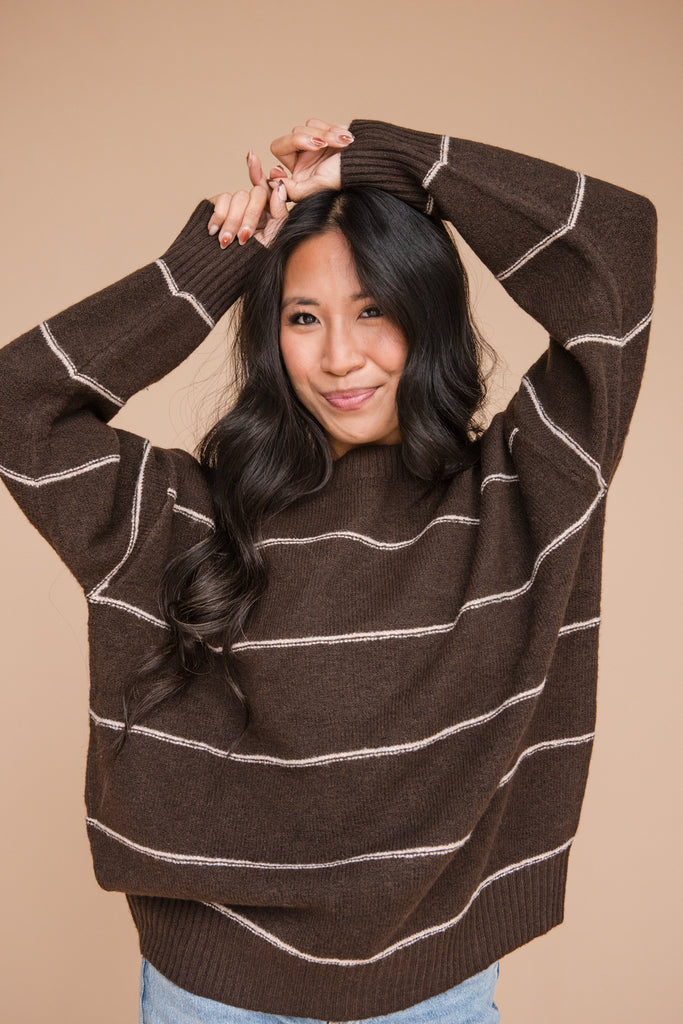 Trina Sweater-Chocolate