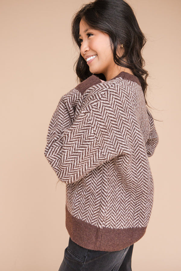 Dexter Sweater-Brown/Taupe
