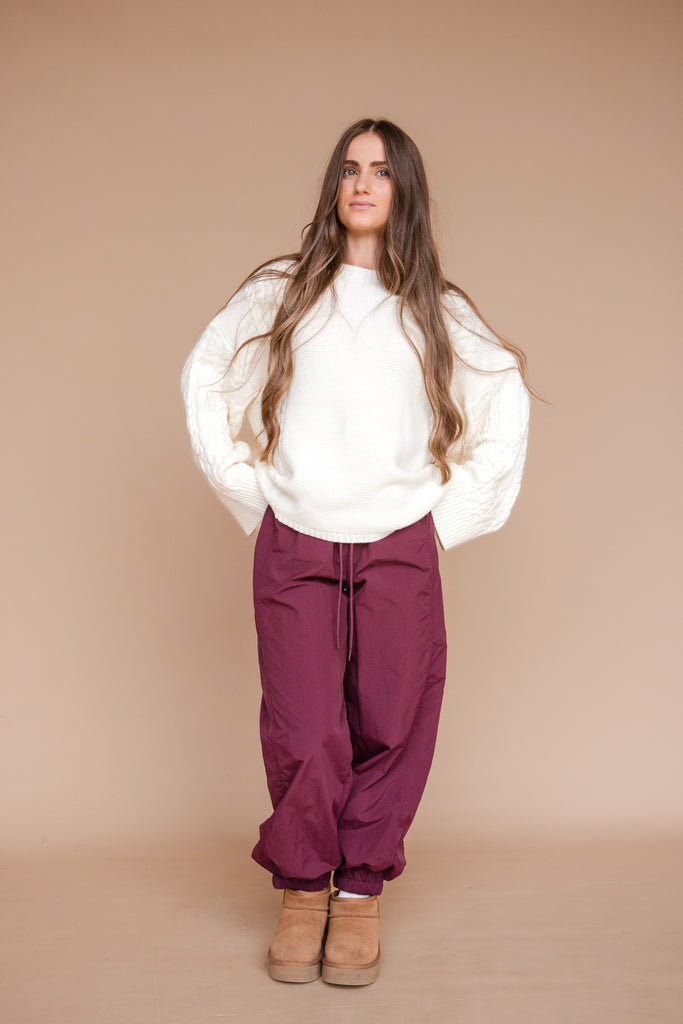 Aspen Pants-Maroon