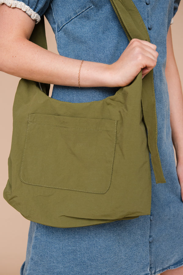 Thread Mini Slouchy Bag-Olive