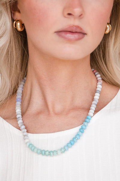 Cleo Necklace-Blue Multi