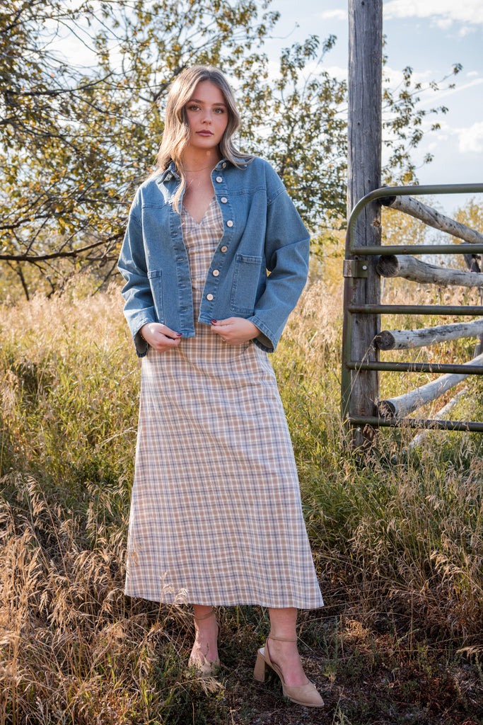 Jo Dress-Plaid Multi
