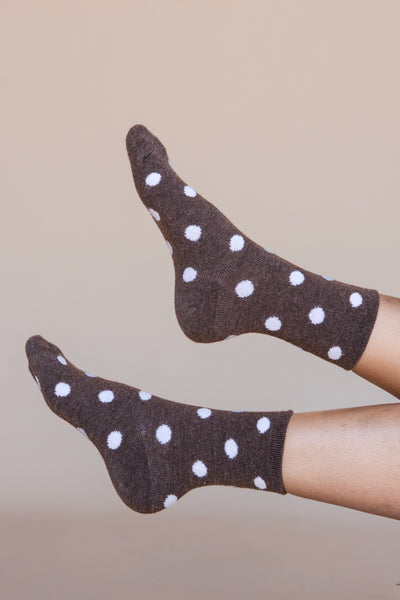 Dottie Socks-Brown