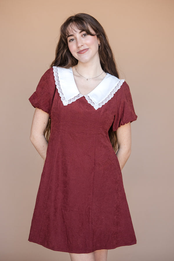 Eloise Dress-Brick