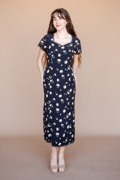 Tessa Dress-Midnight Floral