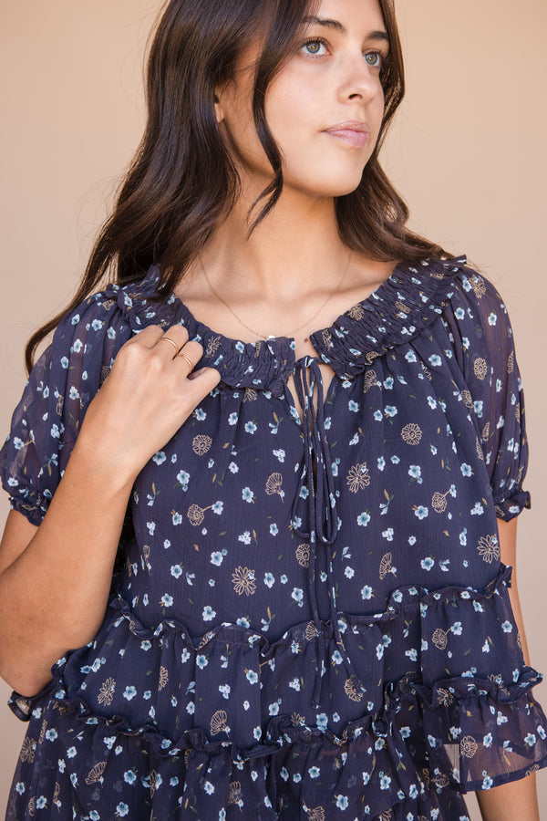 Miriam Top-Navy