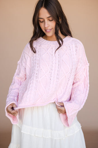 Carolina Sweater-Baby Pink