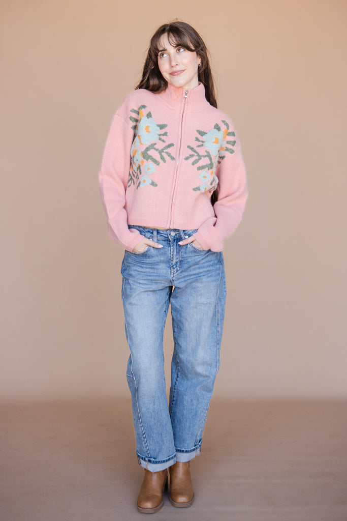 Penelope Cardigan-Pink