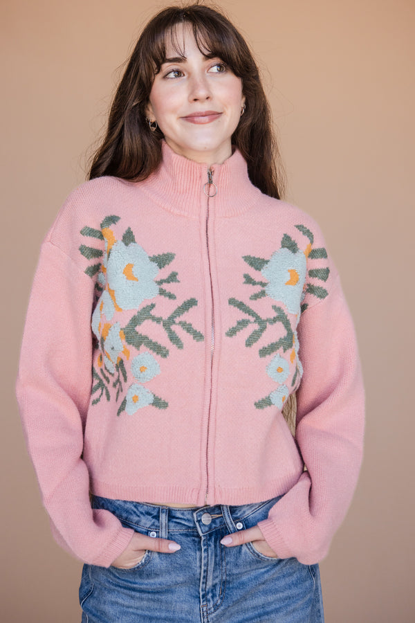 Penelope Cardigan-Pink