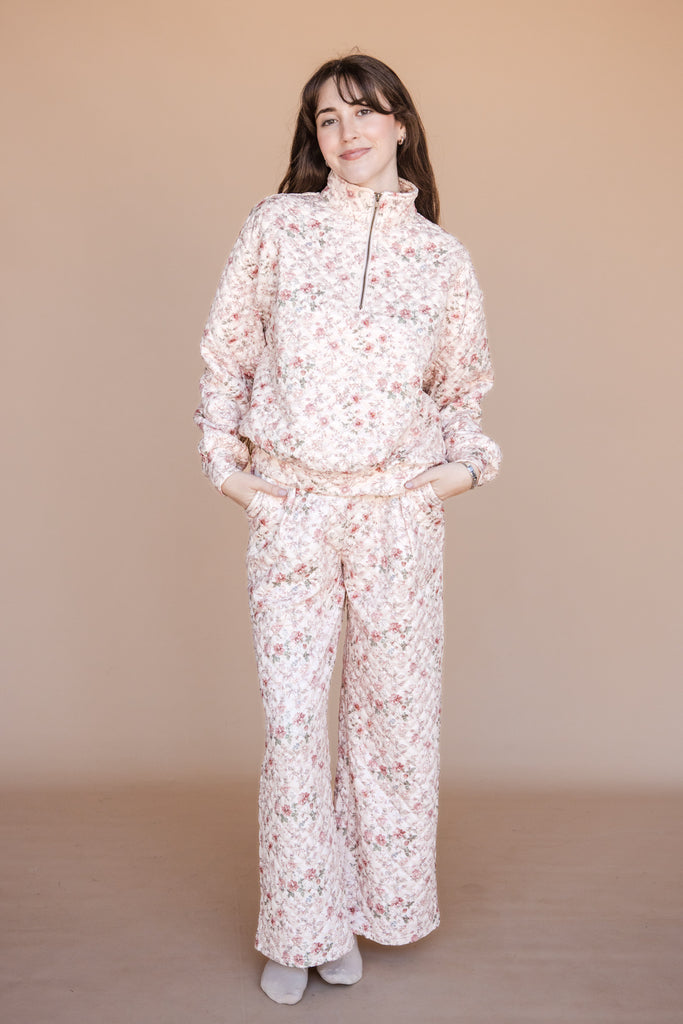 Ivy Pants-Cream Floral