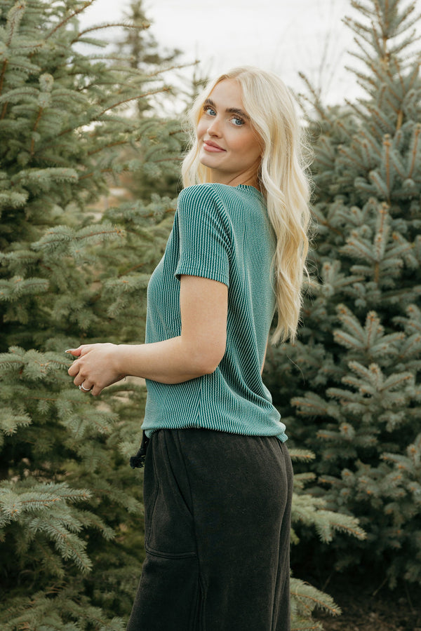 Boone Top-Emerald