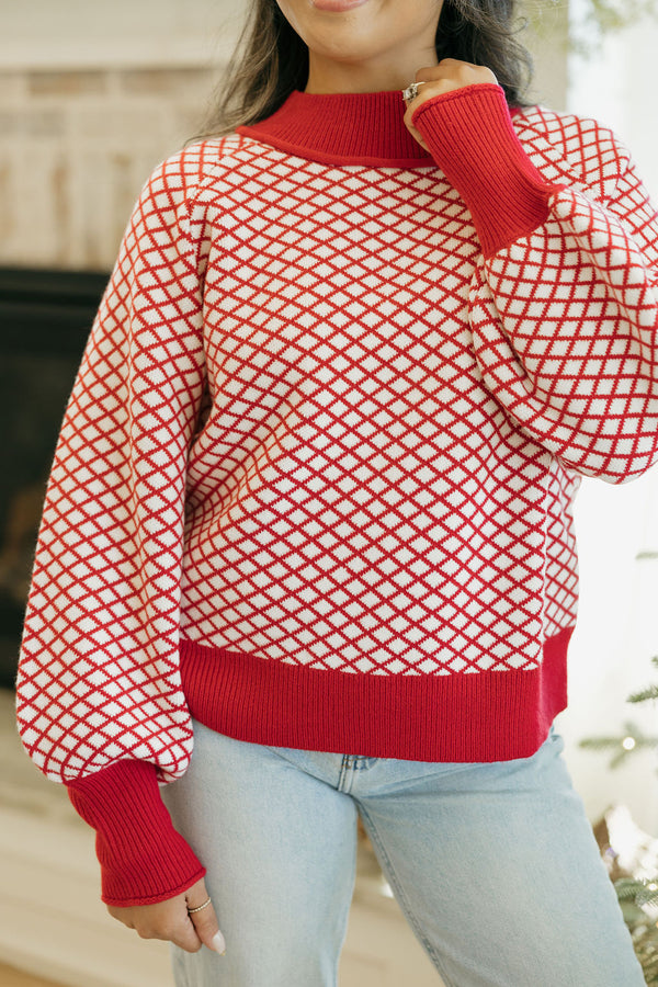 Mallory Sweater-Red
