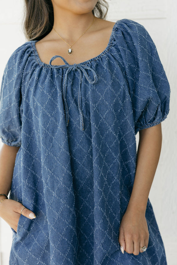 Archer Dress-Denim