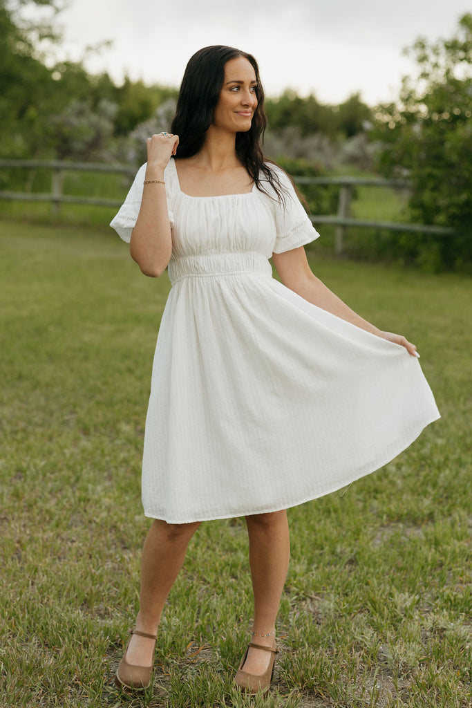 Kensington Dress-Ivory
