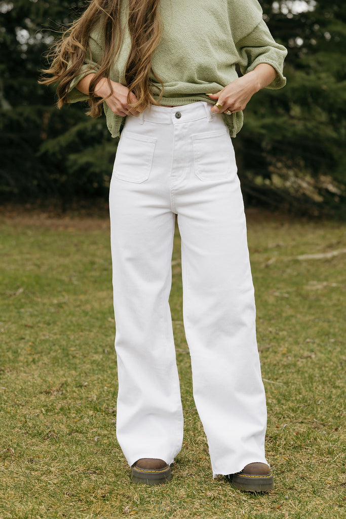 Tandy Denim-White
