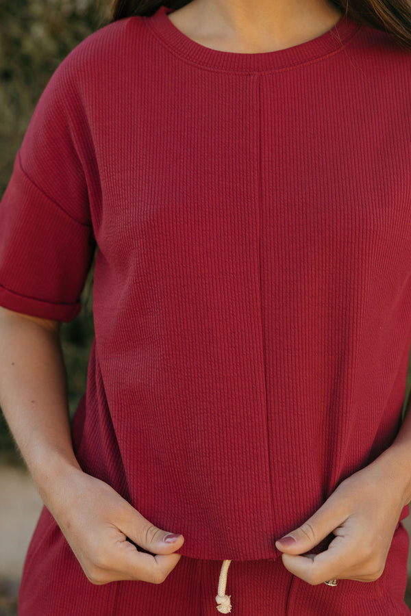 Fitz Top-Burgundy