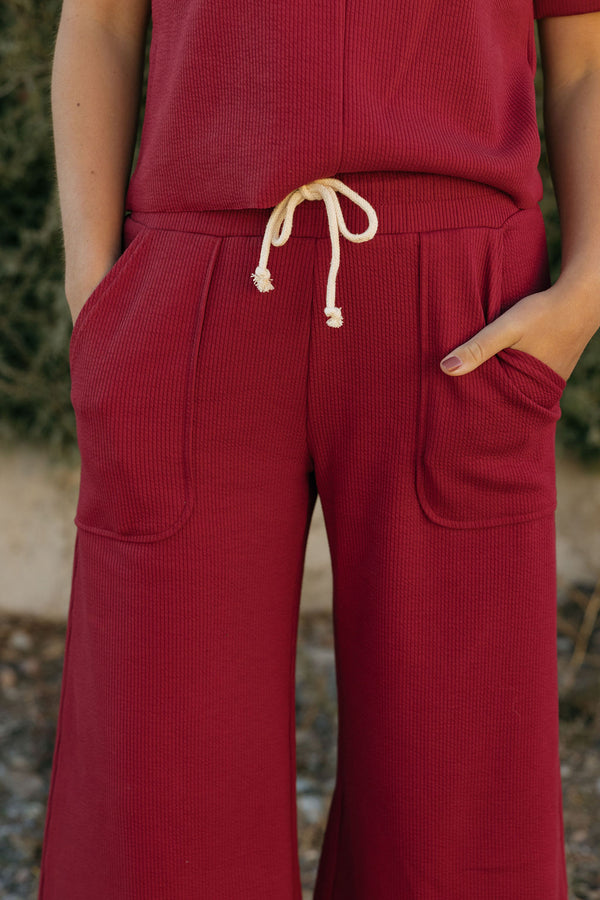 Fitz Pants-Burgundy