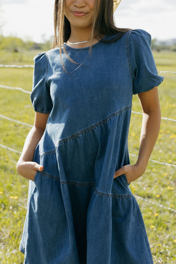 Mckinley Dress-Denim