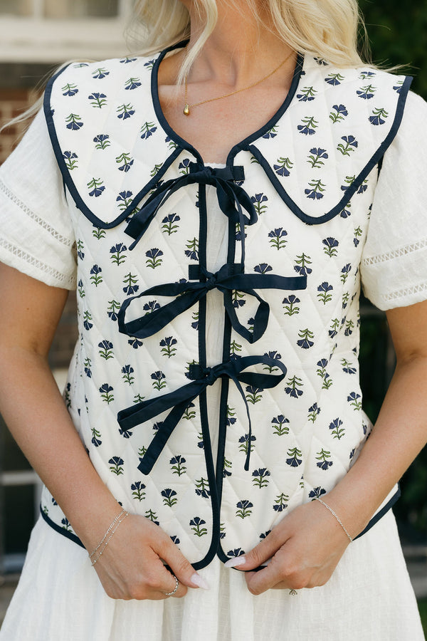 Laurie Vest-Ivory/Navy