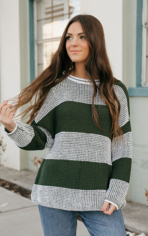 Josie Sweater-Hunter/Ivory